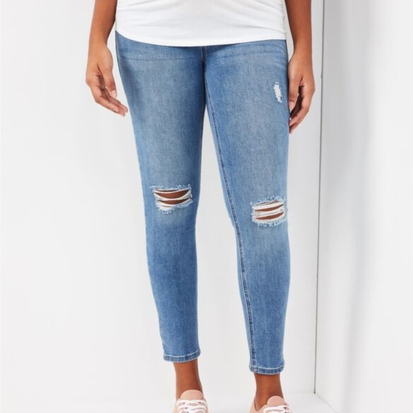 Indigo Blue Denim - Indigo Blue Super Stretch Skinny Maternity Jeans